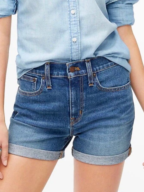 J. Crew Pants - J Crew Classic Denim Jean Short in Dark Pacific Blue Wash